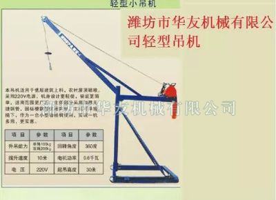 點(diǎn)擊查看詳細(xì)信息<br>標(biāo)題：華友機(jī)械家用小吊機(jī) 閱讀次數(shù)：8608